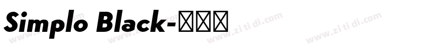 Simplo Black字体转换